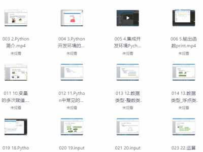 花了两万多买的Python全套教程，入门让到精通开发教程，需要从事计算机行业的铁子不要错过！